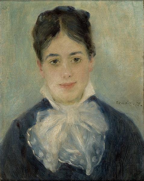 Pierre Auguste Renoir Lady Smiling oil painting picture